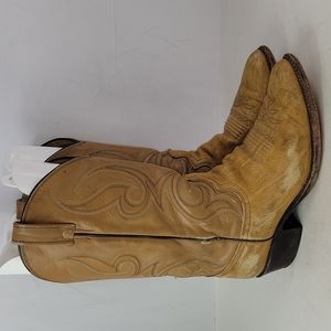Vintage Dan Post Leather Cowboy Men's Boots